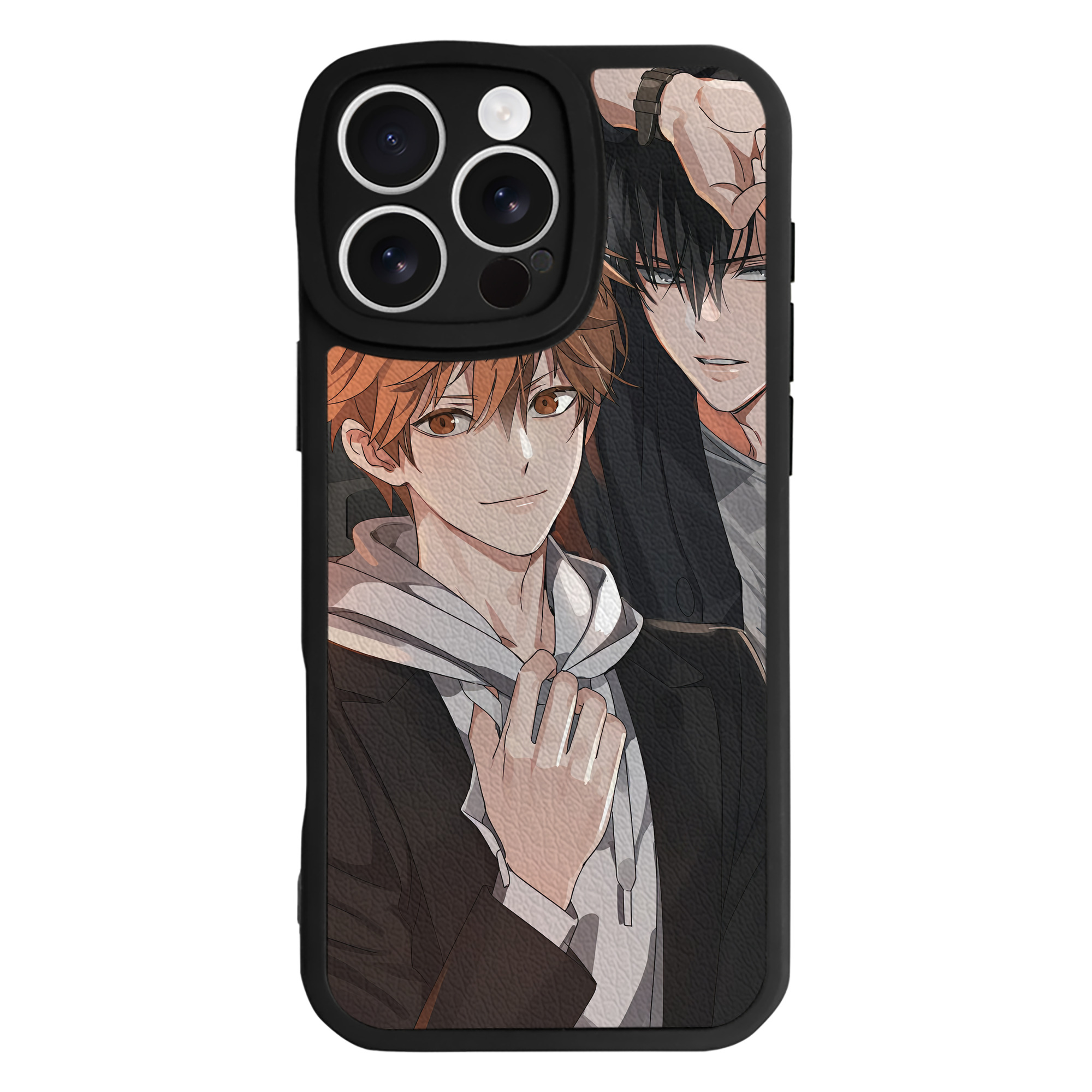 （画像用） ハイキュー!! Haikyu!! 【iPhone 16シリーズ対応】シリコンスマホケース（レザー調） 材質：シリコン